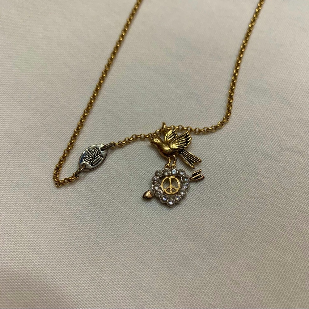 Y2K Juicy Couture Heart Arrow Necklace